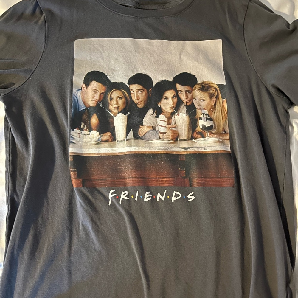 H&M Charcoal Graphic Tee Friends Show